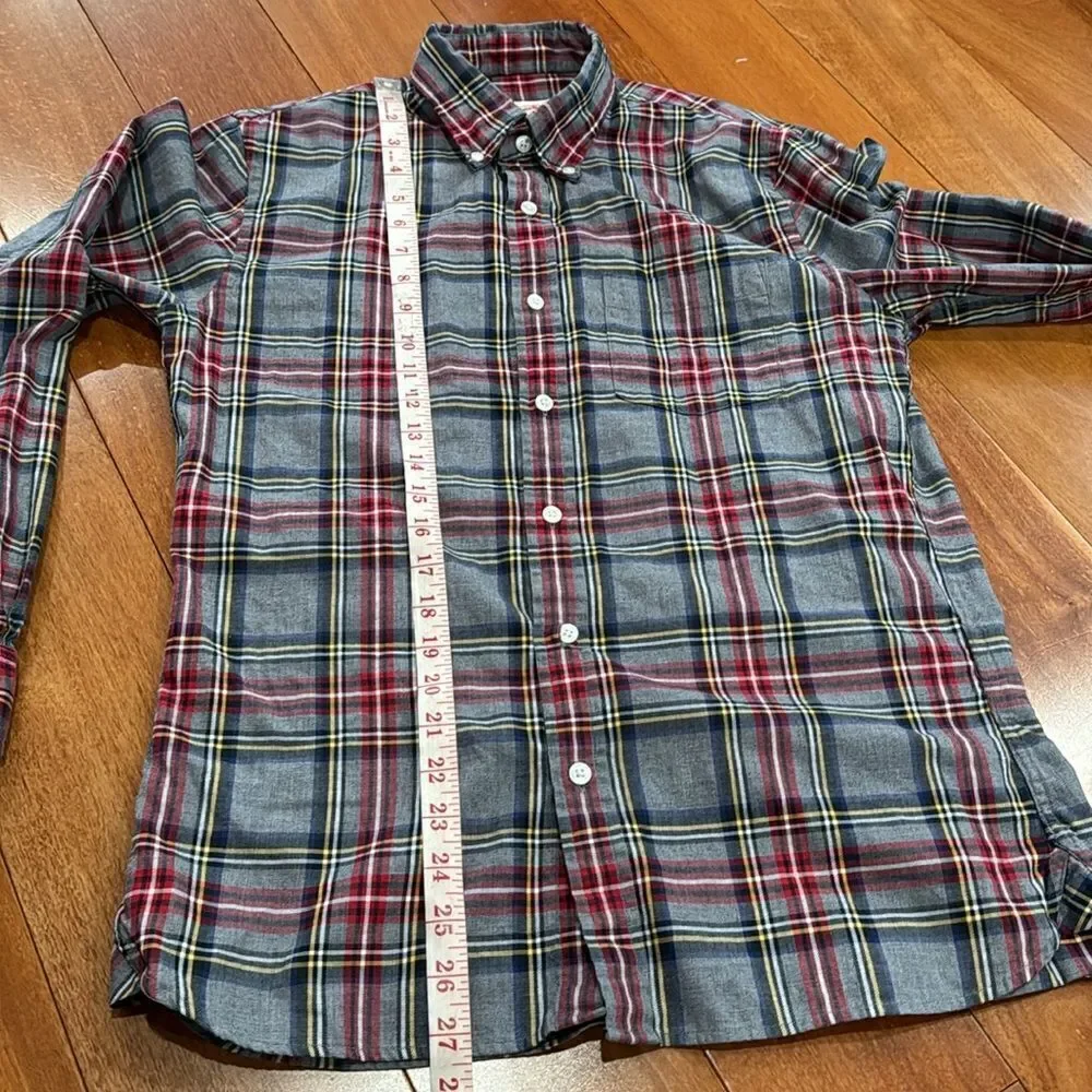 Brooks Brother Red Fleece flannel Cotton button up size‎ size L